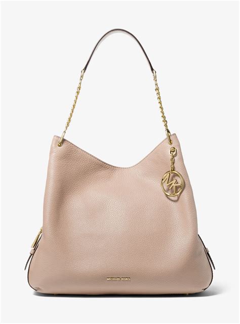 michael kors tasche lilly tote shopper bag vanilla|Lillie Large Pebbled Leather Shoulder Bag .